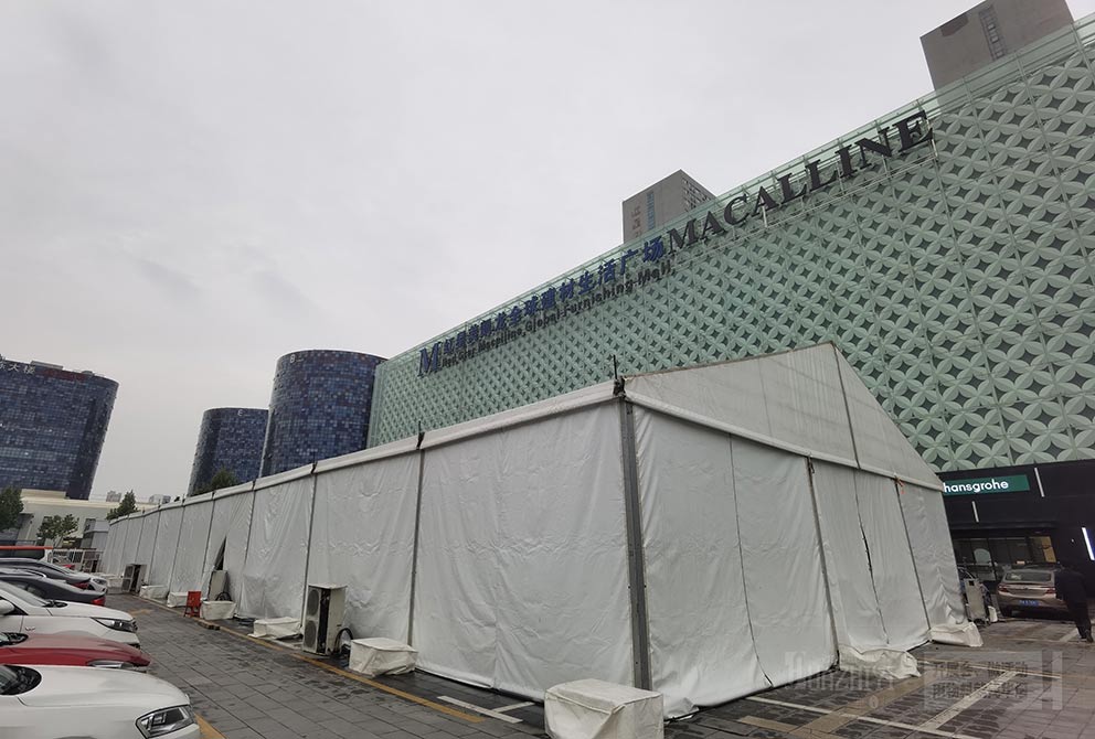 郑州华熠篷房租赁公司搭建户外白色欧式篷房