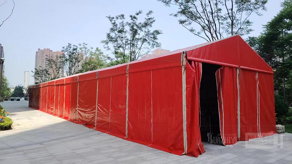 红色篷房租赁—为开盘开业仪式增添一抹亮色