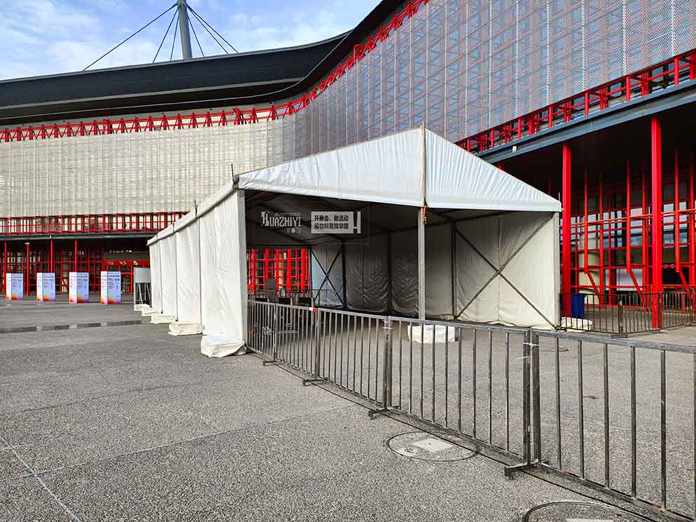 开封篷房租赁提供会展中心展销会安检篷房