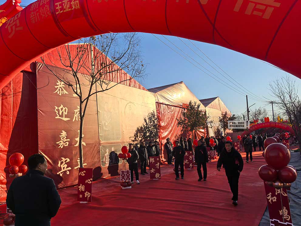 婚礼篷房租赁红色篷房是更合适的一个选择