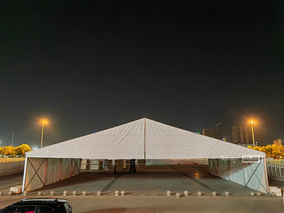 华熠篷房租赁公司搭建安检活动篷房