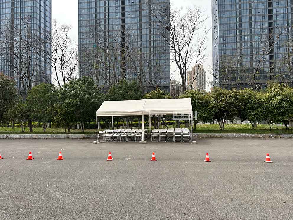 华熠帐篷租赁助力极克汽车试驾会