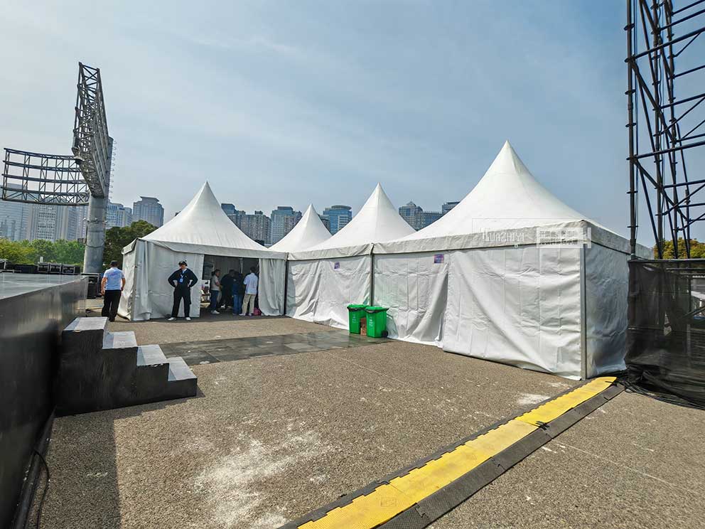 华熠物料租赁公司助力五菱缤果上市发布会