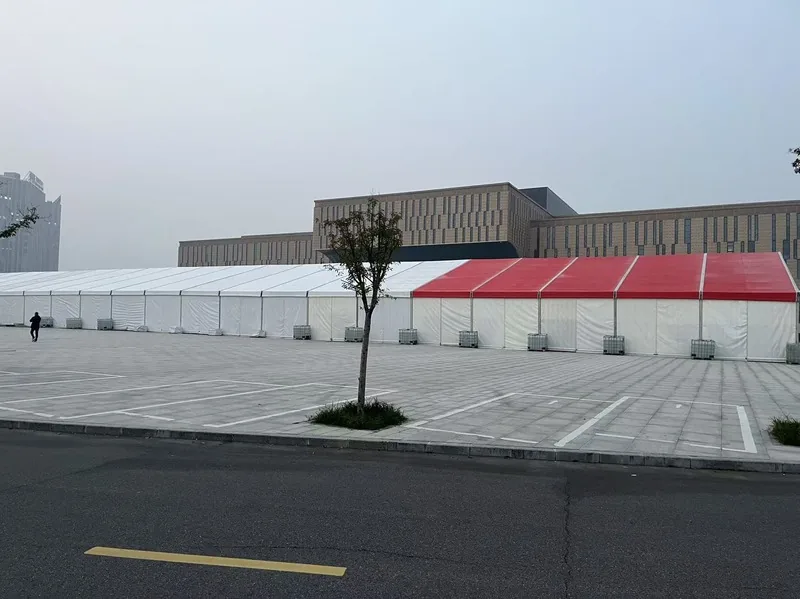郑州华熠美食节篷房活动现场